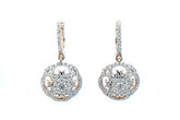 Diamond Parasol Hoop Earrings